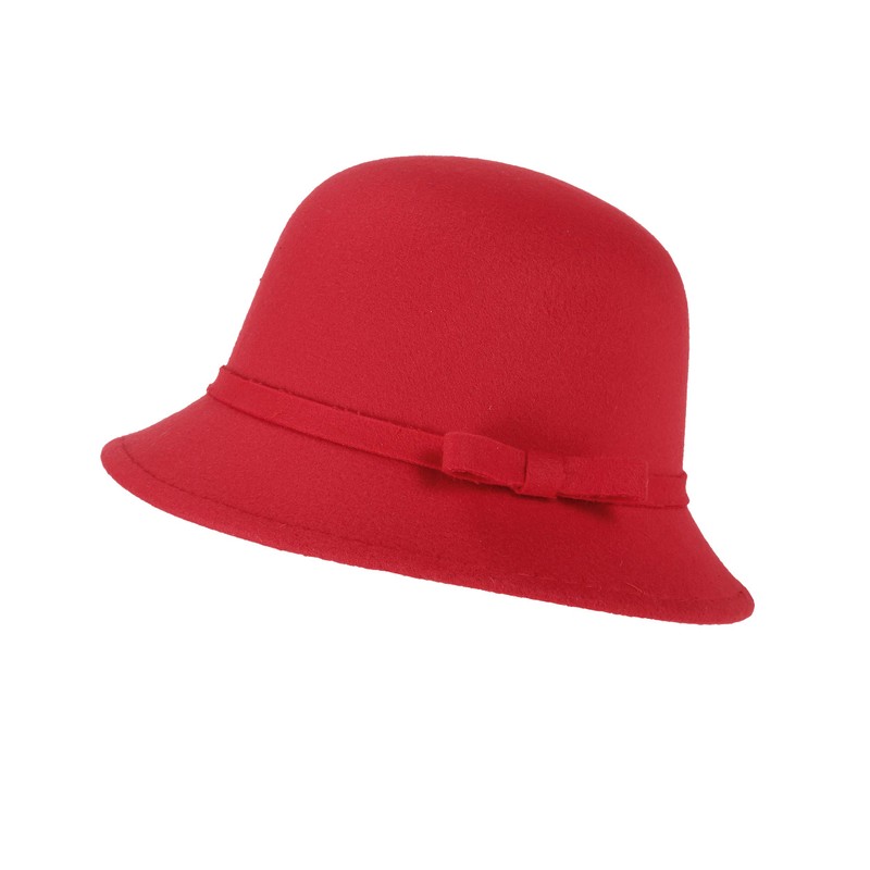 UltraKey Women Felt Hat, Bucket Hat, Adjustable Vintage Bowler Suede