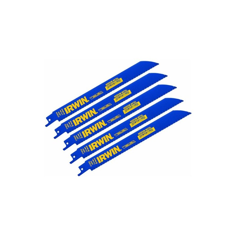 Irwin 372818P5 Reciprocating Saw Blade 8-Inch 18TPI, 5-Pack