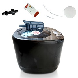 BOOLONKODA 4L Sauna Steamer Machine, 1200W Portable Sauna Steamer, Sauna Steam Pot with Remote Control, 9 Temperature Levels, 90 MIN Timer