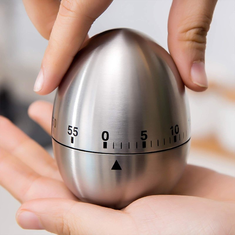 Stainless Steel Egg Timer Timer Reminder Home Countdown Timer Mechanical