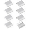MOROBOR 8 Pack Finger Edge Pull, Self-Stick Instant Cabinet Drawer