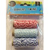 Crafters Square 3 Spools Bakers Twine, Cotton, Twine, 32.8 Feet/10.9