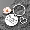 WOXOW Inspirational Keychain, She believes she could so she did