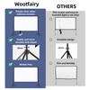 Projector Screen with Stand, Wootfairy 150 inch Portable and Foldable