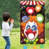 Kiwochy Clown Party Throwing Game with 4 Beans Bags Clown