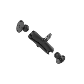 RAM MOUNTS RAM-101U 2 Round Base & Standard Arm Set AMPS Hole Pattern 1.5" Ball Black