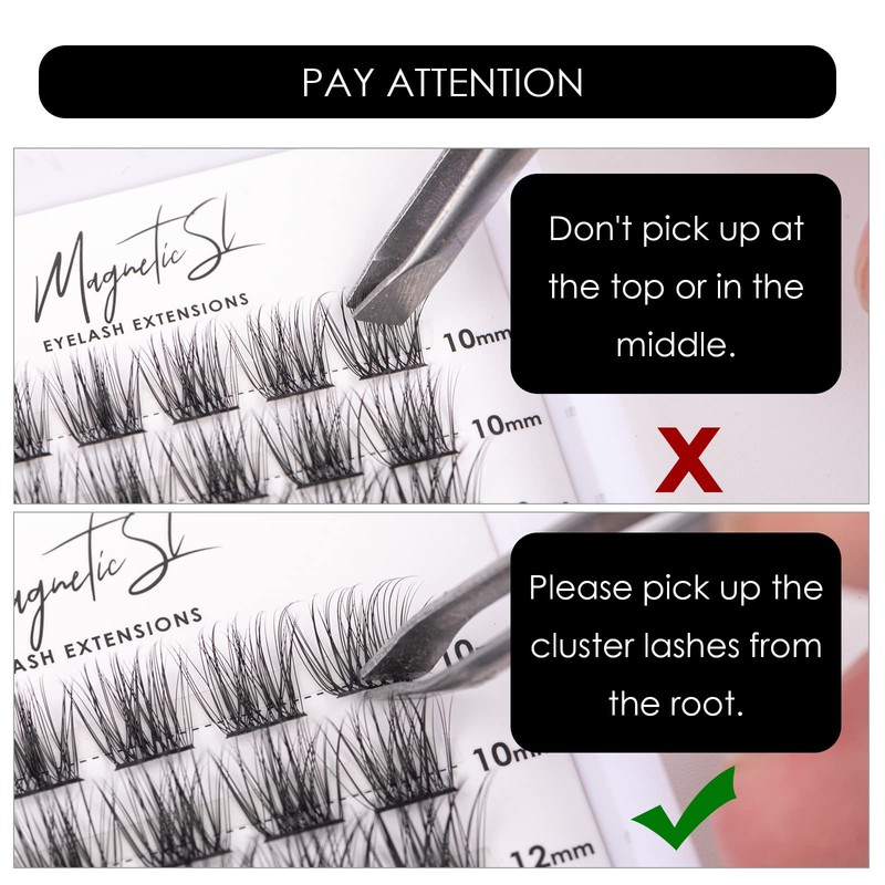 Cluster Lashes 72 Individual Lashes Clusters Eyelash Extensions False Eyelashes