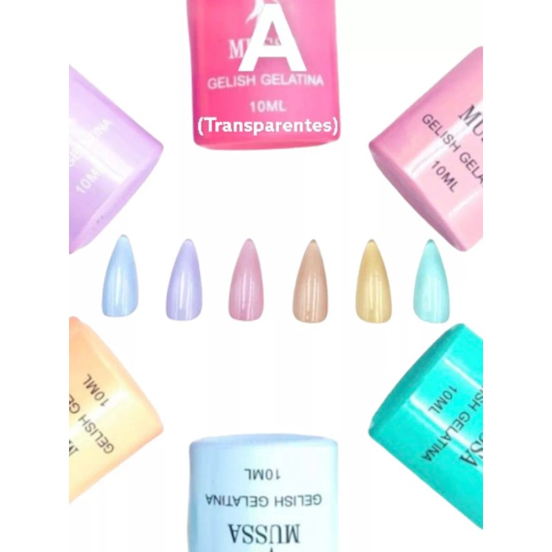 Lé Mussa Gama De Gel Uv Para Uñas Efecto Vitral