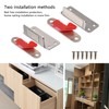 Mousike Double Magnetic Door Catch，60lb Stainless Steel Cabinet Door Magnets