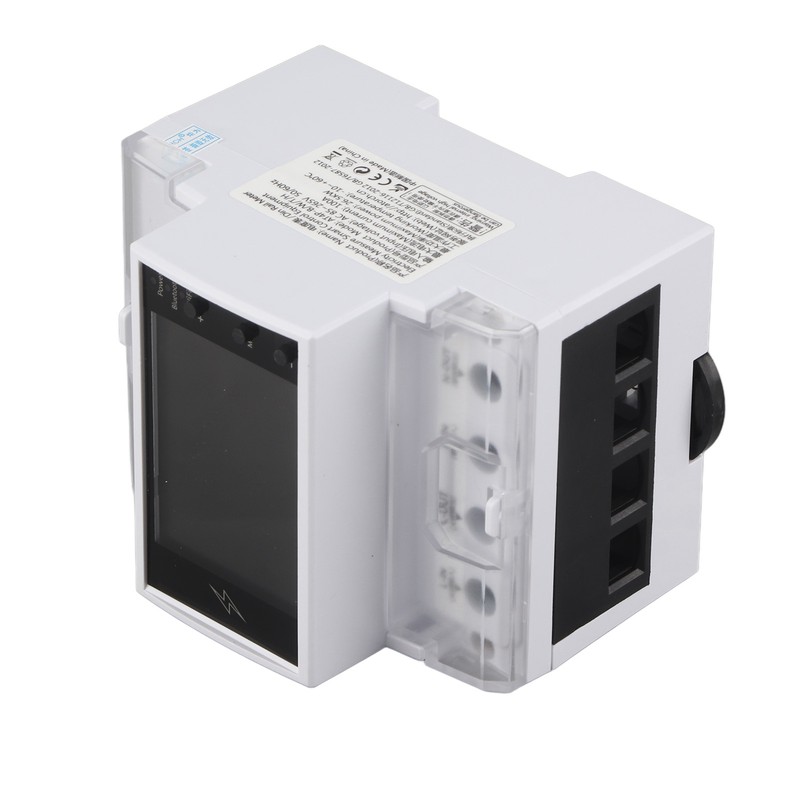Multifunctional Power Meter DIN Rail 2.4in TFT Display Electric Energy