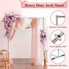 Nicecho White Square Wedding Arch hanging Flower Strong Stand for