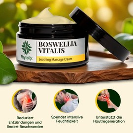 Boswellia Vitalis Comfort & Relaxation Cream - Double Frankincense Formula for Soothing Massage and Skin Care