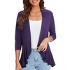 Urban CoCo Women's Casual Lightweight Open Front Cardigan Soft Draped