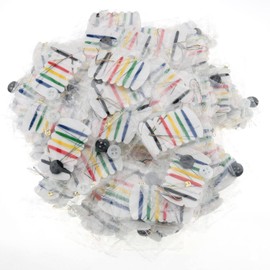 MTQY - Kit de costura individual, 100 unidades de hilo simple y agujas para hotel, kit de costura de viaje