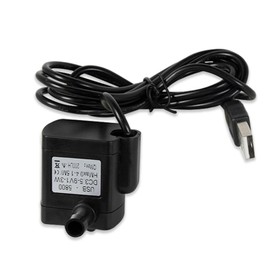 Water Fountain Pump Replacement - 3.5-9V Black Mini Submersible Pump,USB-5800 for Pet Fountains, Fish Tanks, Crafts & Plants - Quiet, Durable & Universal Fit