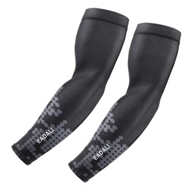 Eadali Arm Cover Set of 2 Unisex 8 Solid Colors Cooling Effect Sweat-Absorbent Quick-Drying Anti-Slip UPF 50 + UV Protection Sunscreen Cover Anti-UV Sports Activities for both arms