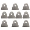 Flat Body Mounting Tabs 1/8" Thick 1/4" Hole 10 Pack