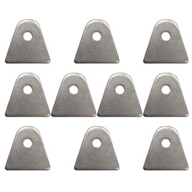 Flat Body Mounting Tabs 1/8" Thick 1/4" Hole 10 Pack