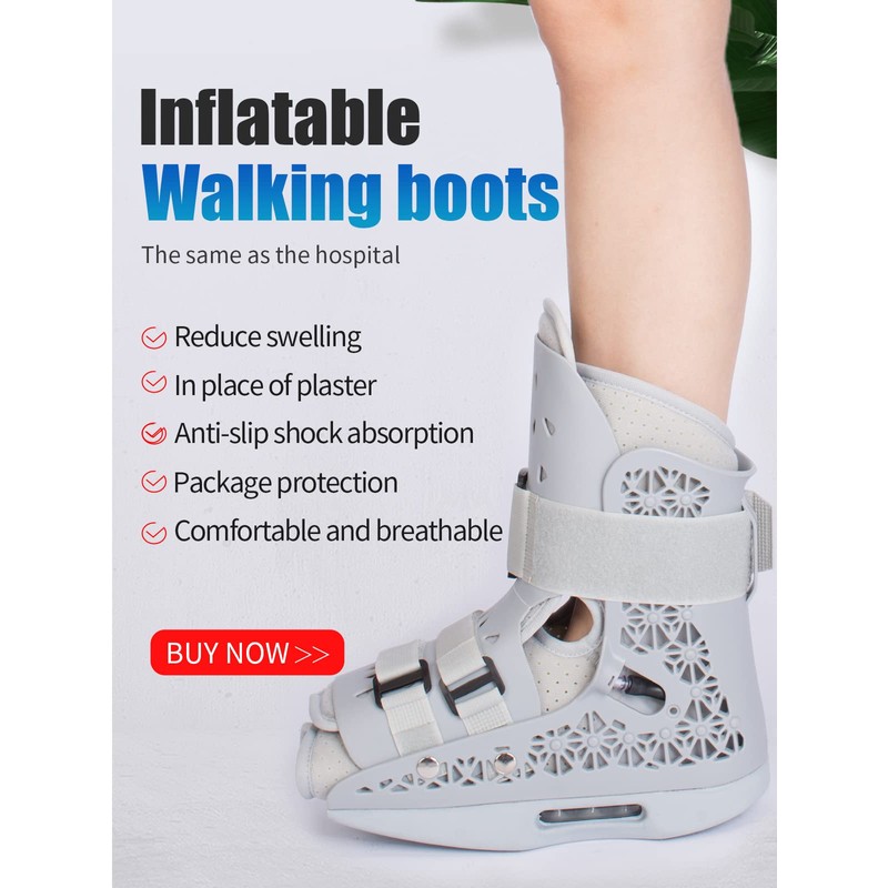 Inflatable Walker Boot, Air Cam Walker Fracture Boot, Short Walker