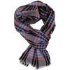 Rotfuchs Men's Cotton Scarf Checked Black Blue Red Summer Scarf,
