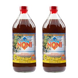 Tahiti Trader Tahiti Trader Original High Potency Noni Juice - Pure Noni Fruit Juice with Blueberry & Raspberry - Organic Antioxidant Superfood Supporting Energy & Body Health - (32oz, 2 Pack)