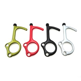 Door Opener Keyring, Use to open doors, touch screens, press ATM and gas station keypads, cross walk and elevator buttons.Quality Alloy keychain