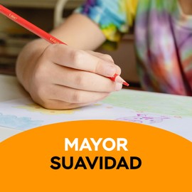 BIC Lápices de Colores Evolution Mina Gruesa 4mm Hechos de Madera Mayor Cremosidad Colores Intensos Cuerpo Redondo 12 Piezas