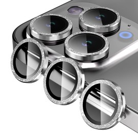 Jeluse 3 x 2 Pack Compatible with iP2023 Camera Lens Protector, 9H Tempered Glass, Drop Protection, Anti-Scratch, Auto Alignment, Night Shooting Mode