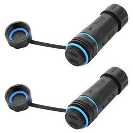 PENGLIN 2PCS Waterproof USB-C 3.1 Pass Through Coupler Female to Female