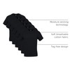 Gildan Men's Crew T-Shirts, Multipack, Style G1100, Black (6-Pack), Small