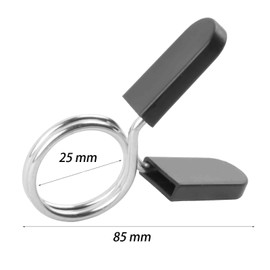 8 PCS Spring Collar Clips, 25mm, Olympic Barbell Clips for Weightlifting, Dumbbell Bar Clamps, Heavy-Duty Barbell Collars for Gym Fitness, Secure Spring Clips for Dumbbell Bar