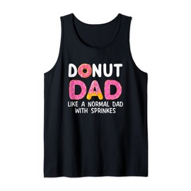 Donut Dad Definition Dessert Food Streusel Donut Day Tank Top