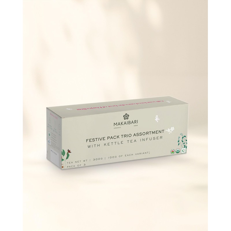 Makaibari Festive Pack Trio Assortment with Infuser : Awaken +