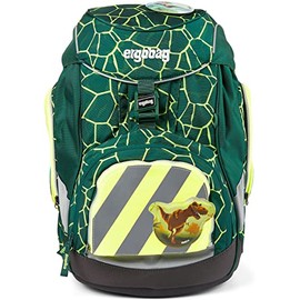 ergobag Pack Safety Set with Reflective Strips Visibility Set with Reflective Strips Pack Cubo and Cubo Light Purchased After July 2019 Set 3-Piece, yellow, Rucksack