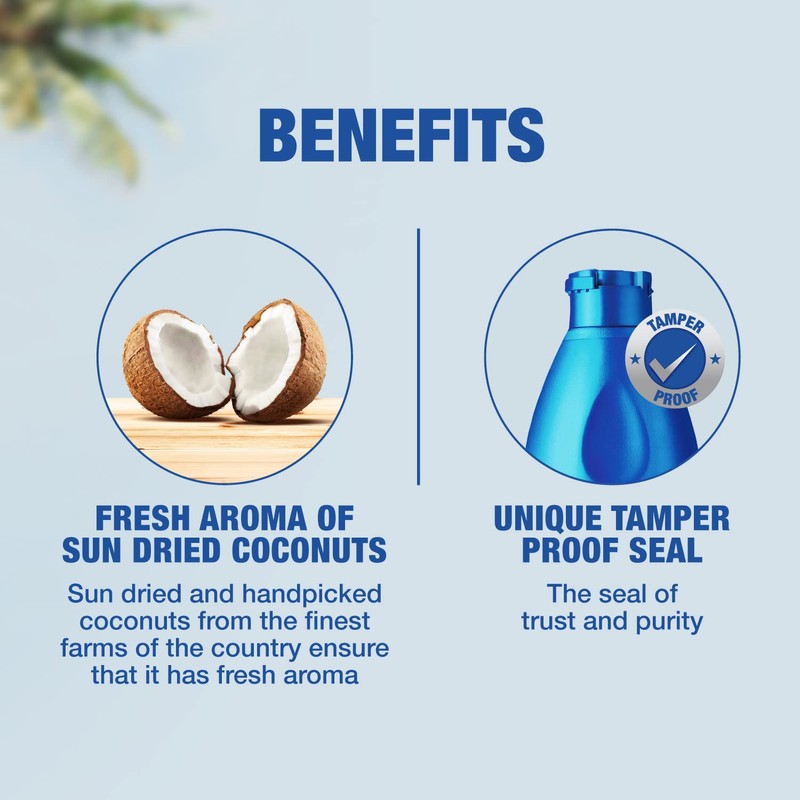 Parachute 100% Pure and Natural Unrefined Coconut Oil | No