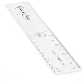 Fat Belly Fish - 6 Inch / 15cm Transparent Rulers - Shatter Resistant - Pack of 12 - Clear