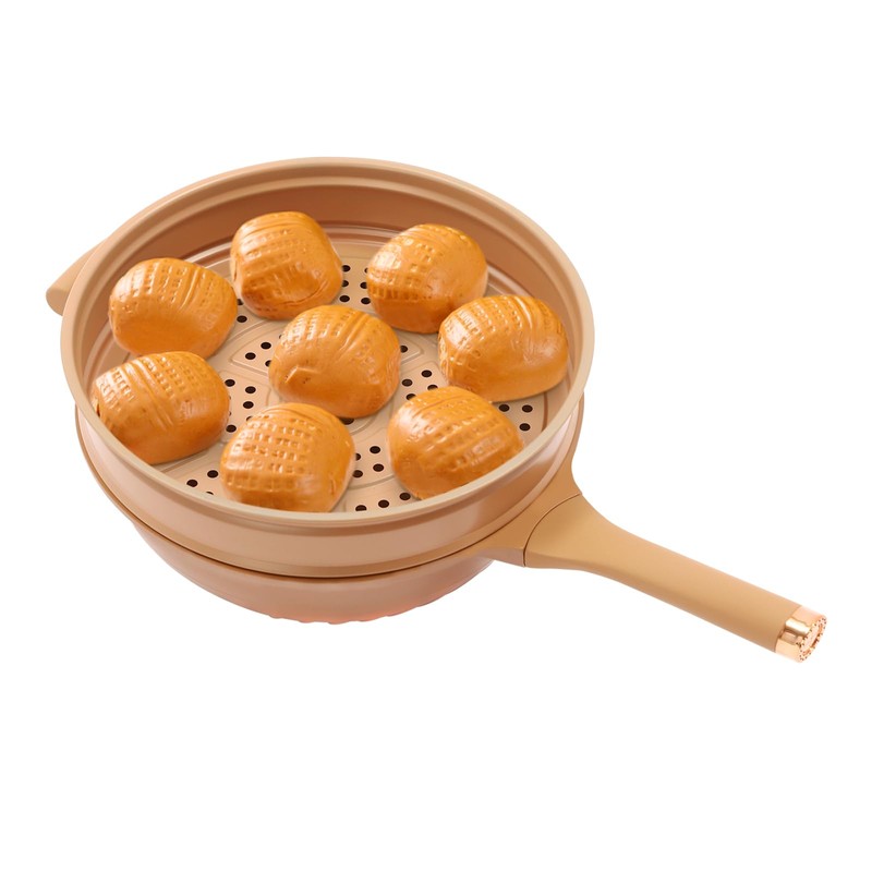 Micro Pressure Cooker Multifunctional Non-stick Clay Pot with Steamer Basket