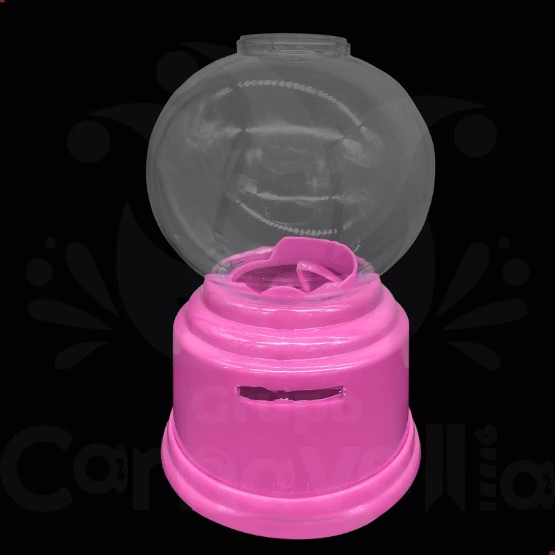 Grupo Carnavallia Mini Chiclera Bola Maquina Dispensadora Alcancía 15cm