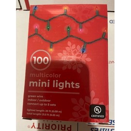 home by rite aid 4 box multicolor Mini Lights (each 21.5 ft. 100 bulbs)  Indoor/Outdoor .