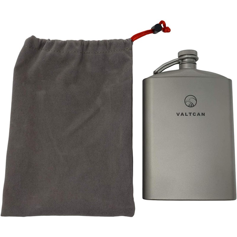 Valtcan Titanium Hip Flask Canteen Military Design 260ml 8.8 oz