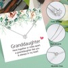 JeeweLife Granddaughter Necklace, Sterling Silver Necklace, Granddaughter Birthday Gift, Wedding