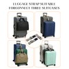 DAWZMR 4 Pack Luggage Straps for Multiple Suitcases, Adjustable Travel