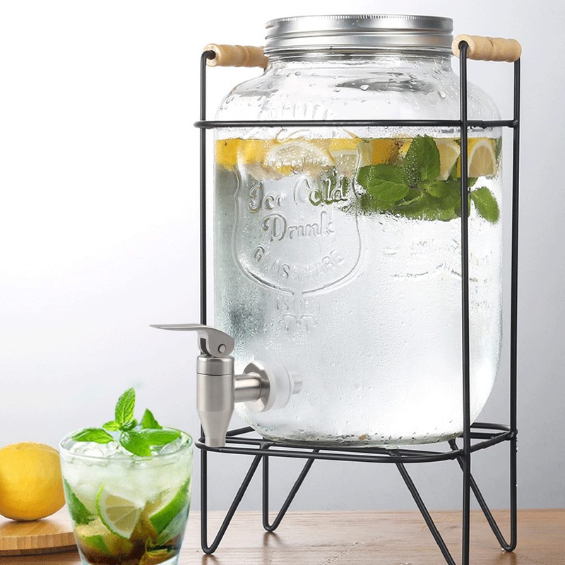GWENBHMTOOL - Dispensador de bebidas de acero inoxidable con llave