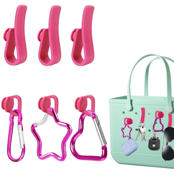 AUDTOPE Bogg Bag Accessories, 6Pcs Key Holder Compatible for Bogg