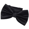 DonDon Men's Bow Tie and Pocket Square Tied and Adjustable