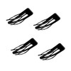 Metal Snap Hair Clip, 4 Pieces Double Handle Hair Clips,