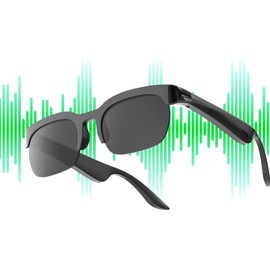 Wirelessglasses for Women | Built-In Speakers Smart Wireless Headphone Sunglasses,Lightweight Frame UV Protection Audio Call Headphones Lenses Unisex Sunglasses for Sports Athletic Work Game