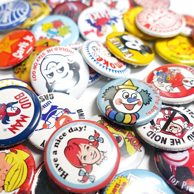 缶バッチ 〔ESSO I Don't Smoke〕 モーター/アドバタイジング カンバッチ アメリカ雑貨 アメリカン雑貨