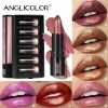 Set De 6 Lápices Labiales Nacarados, Europeos Y Americanos A