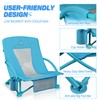 Beach Chairs for Adults 2 Pack,Heavy Duty Folding Low Back